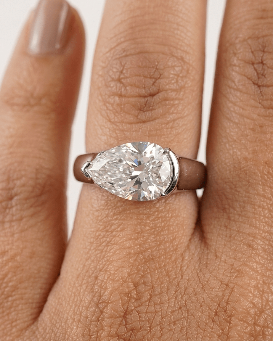 Pear Cut - Ring - Foramour Jewels - 18K Gold Plated - Sweat, water proof