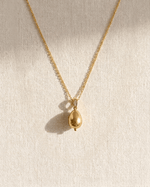 Pearl Pendant Cable Necklace - Foramour Jewels - 18K Gold Plated - Sweat, water proof