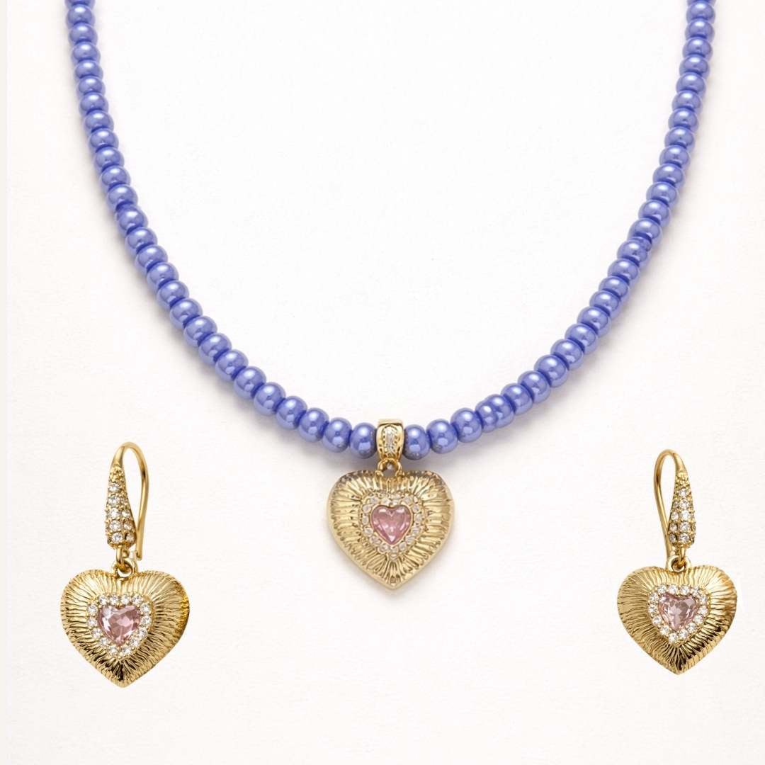 Beaded Heart- Necklace