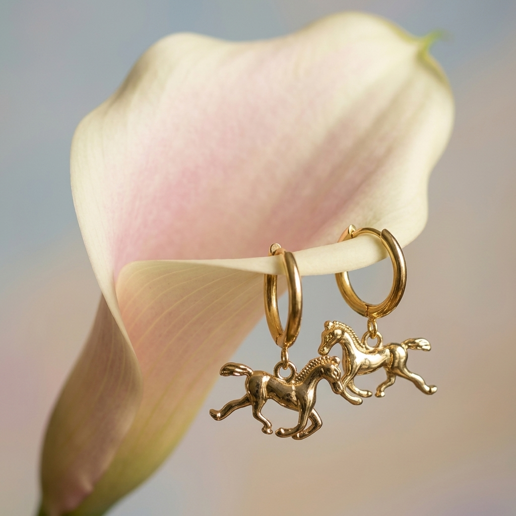 Horse Huggies Earrings