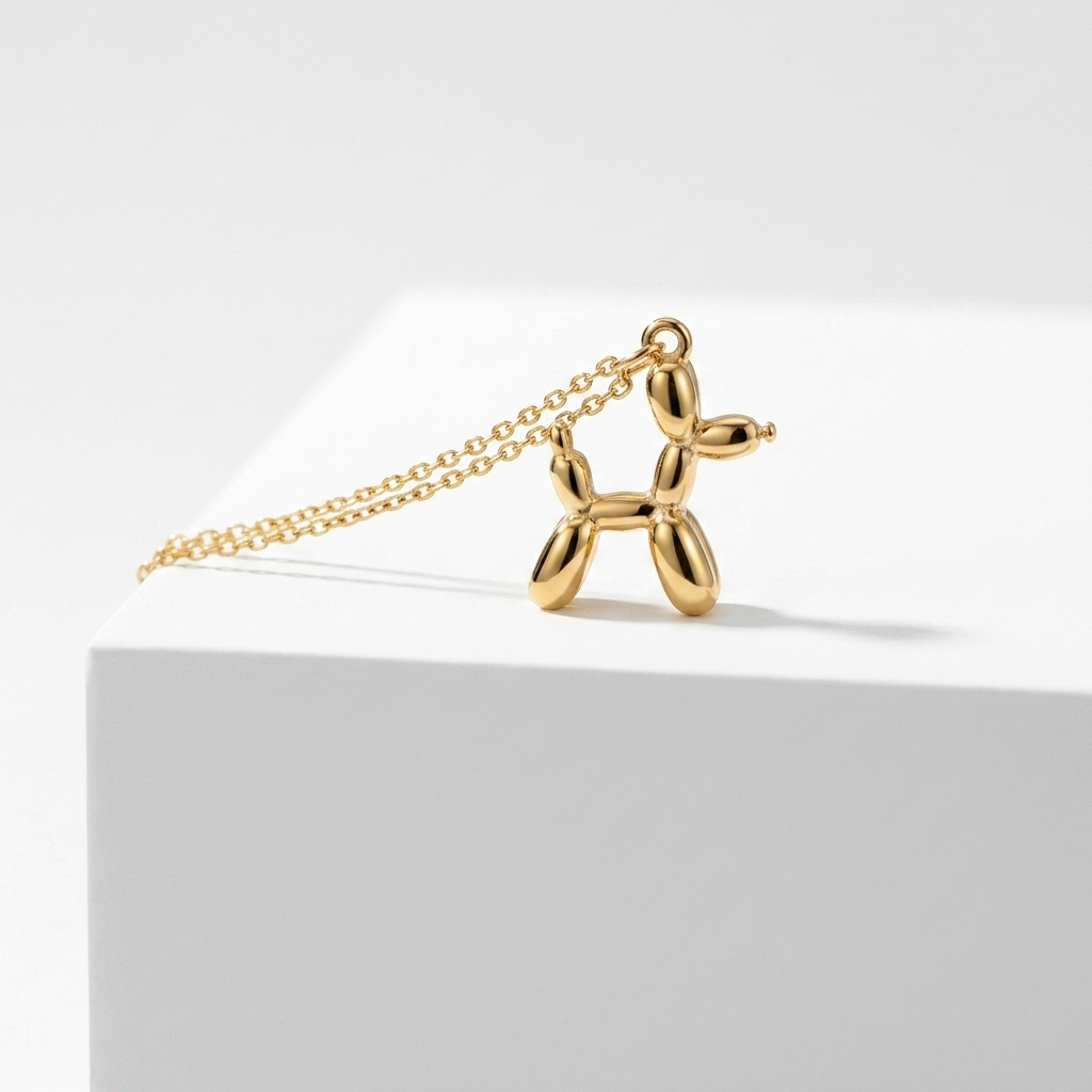 Balloon Dog Pendant Necklace