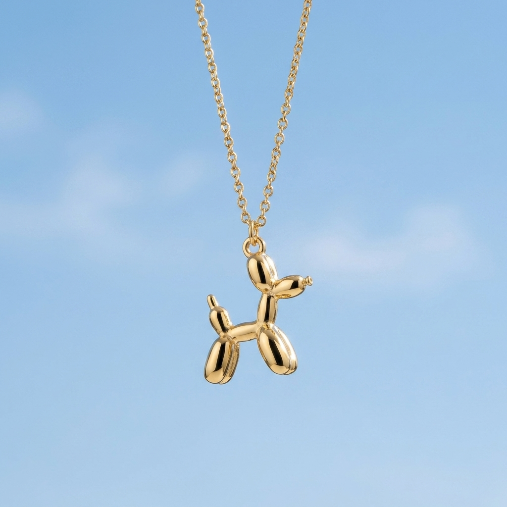 Balloon Dog Pendant Necklace