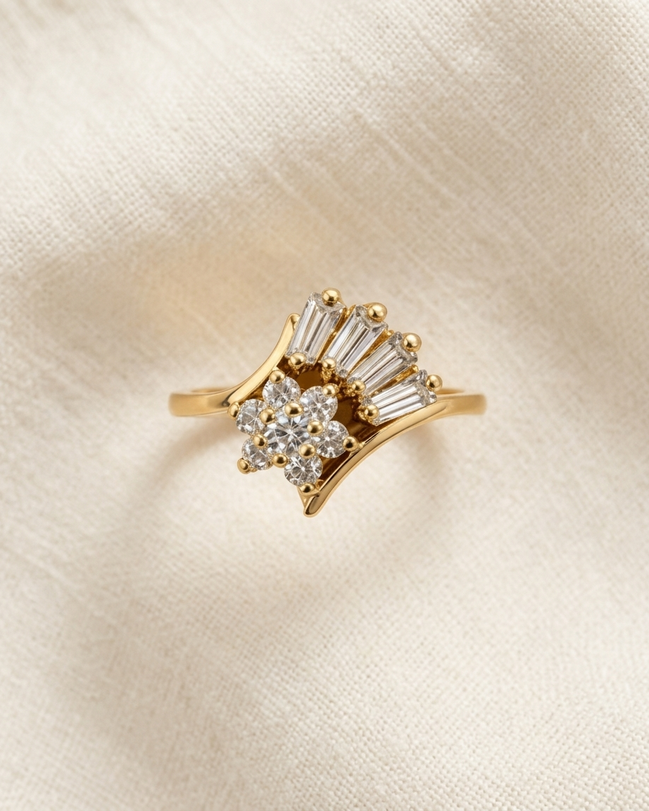 Flower Baguette - Ring