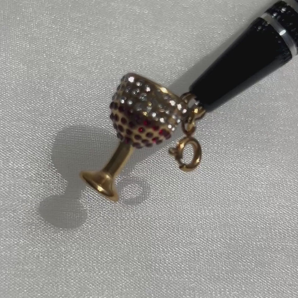 wine glass charm - foramour