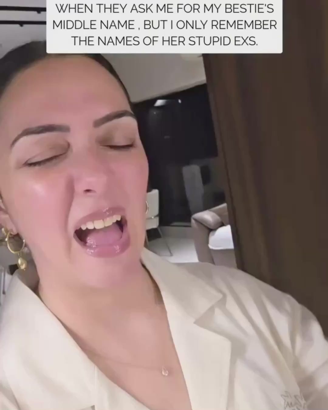 Nauheed Cyrusi with Foramour earrings