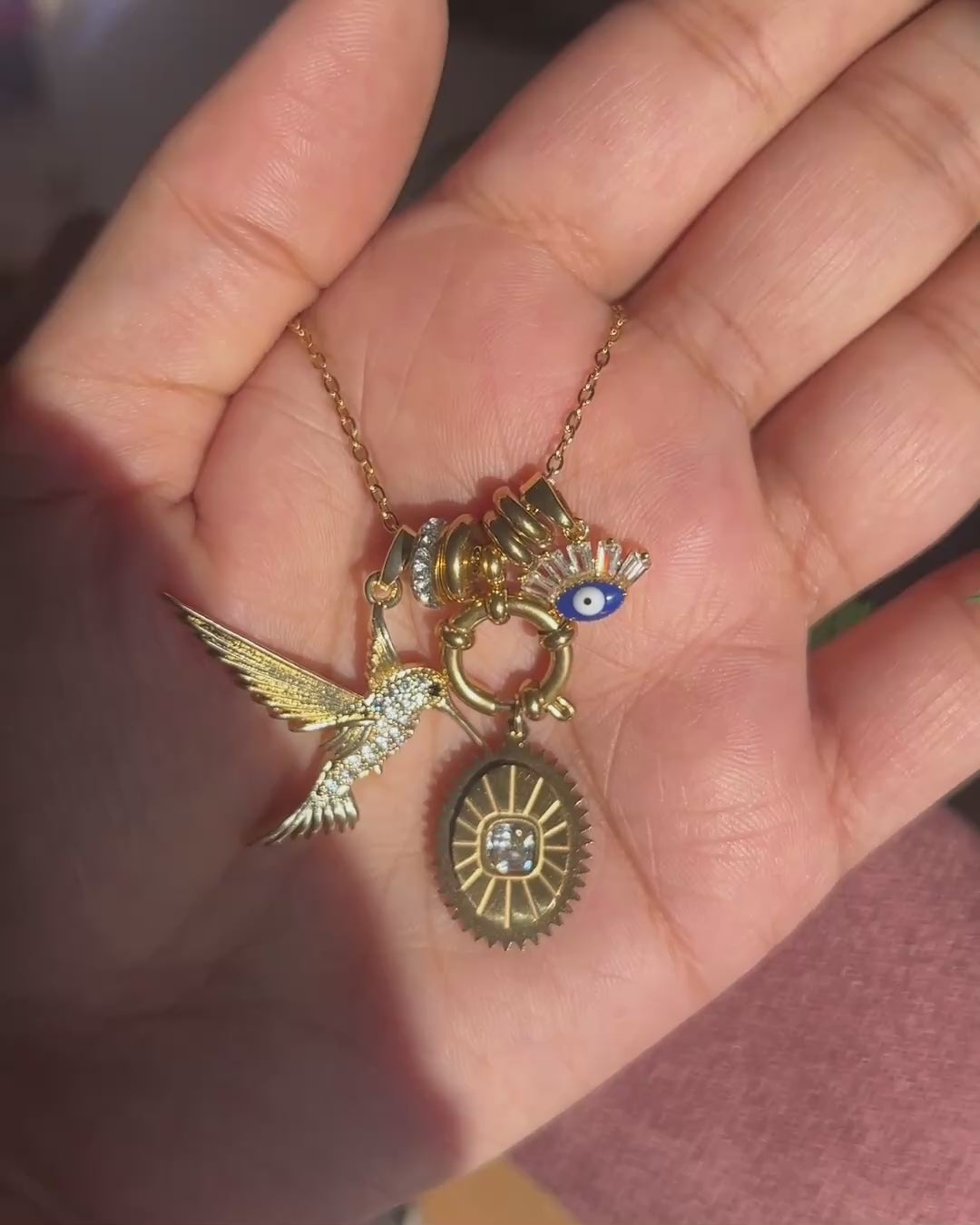Video of charm necklace foramour