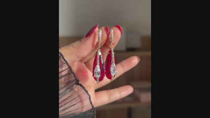 Ruby drops - Earrings
