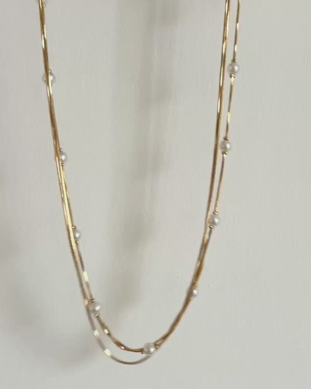 Layered Pearl - Necklace