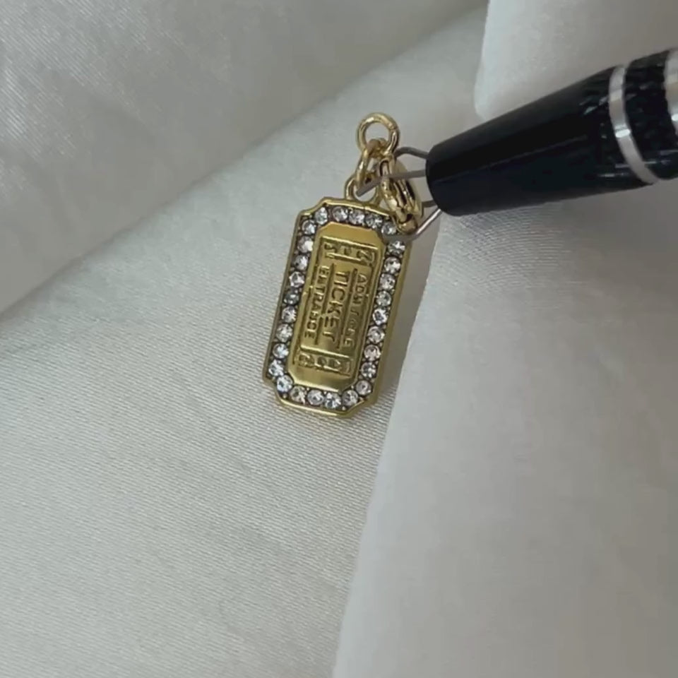 Ticket charm - foramour