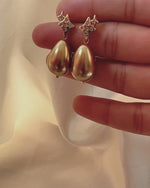 Gold Star Pearl — Earrings