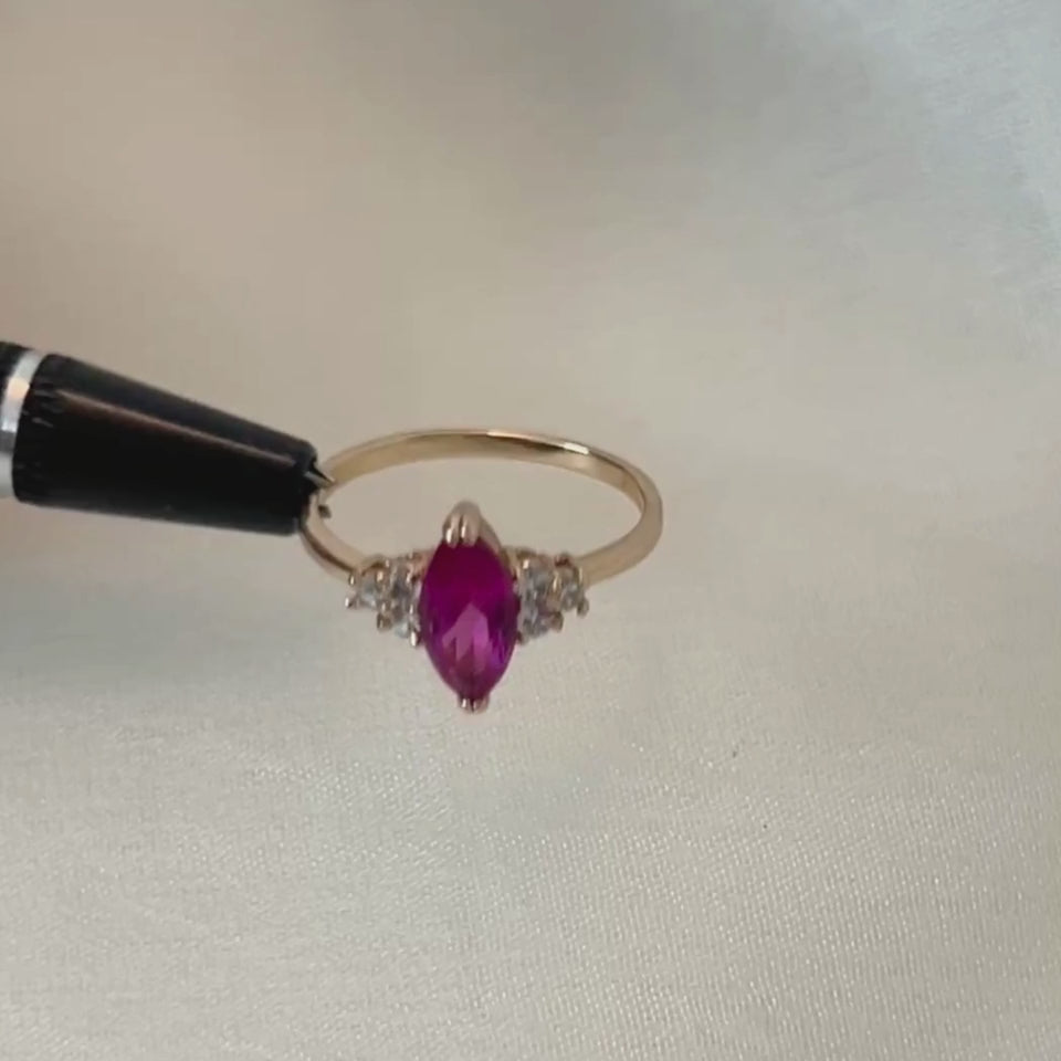 marquise ruby ring - foramour