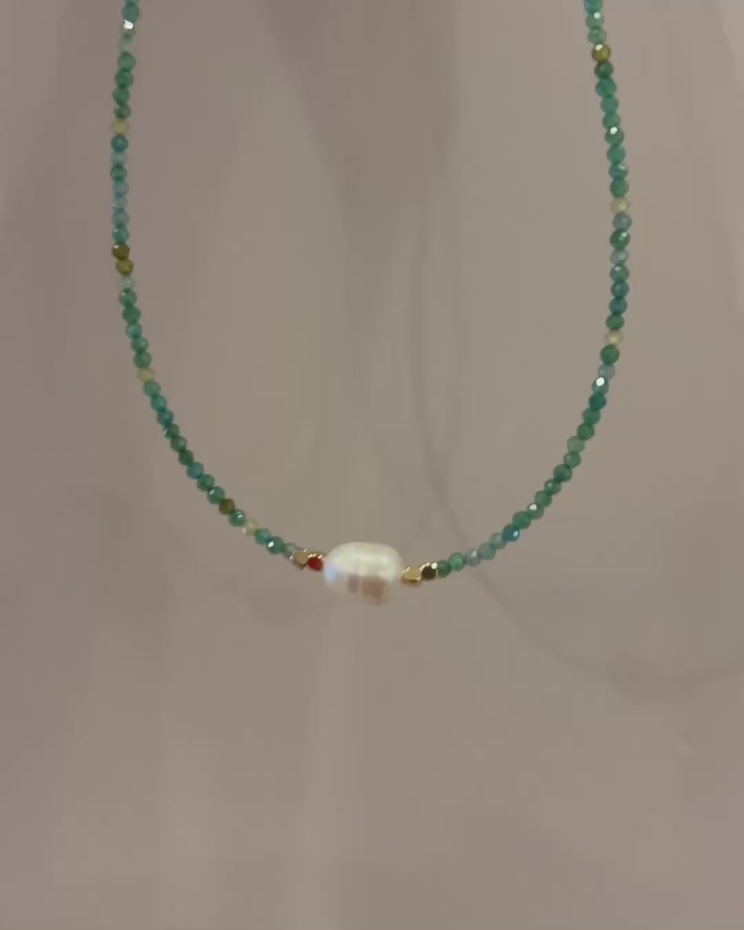 Layered Multicolor Bead Necklace