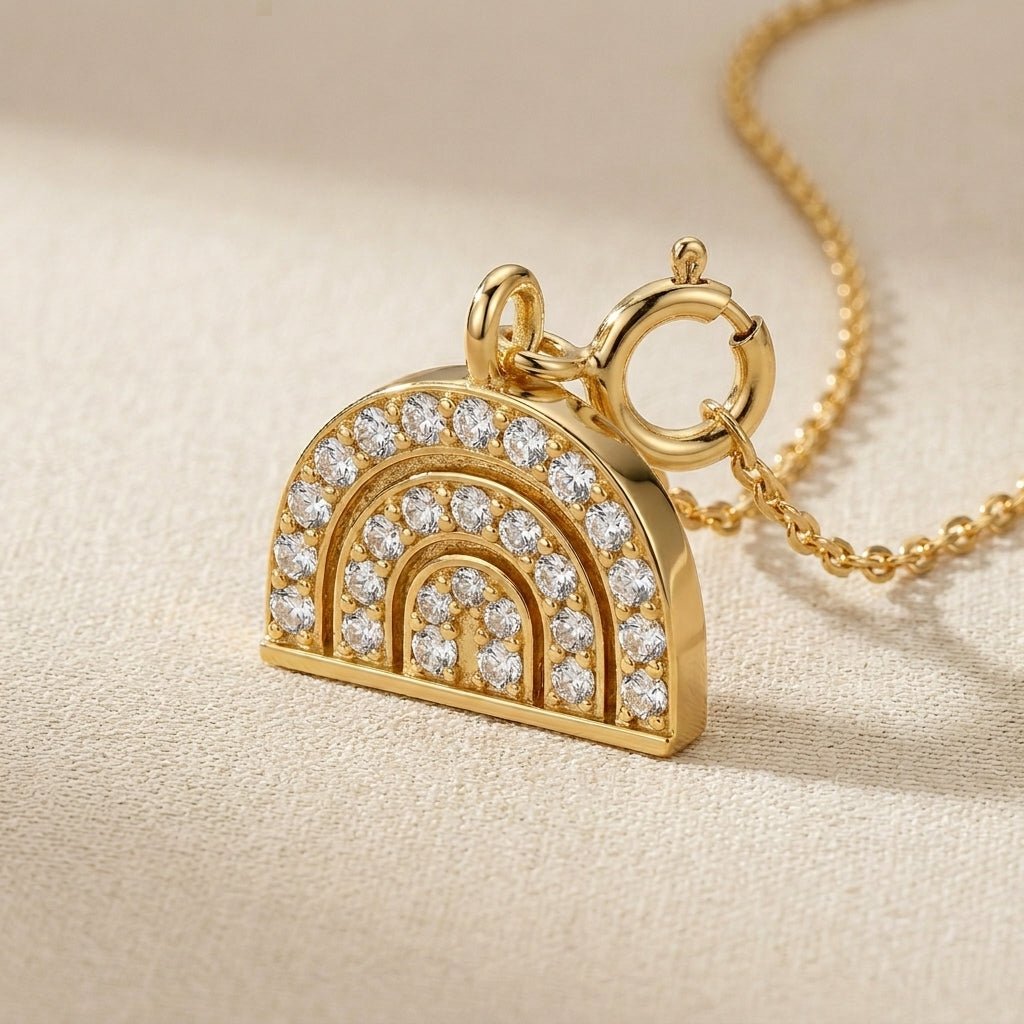 Rainbow - Charm - Foramour Jewels - 18K Gold Plated - Sweat, water proof