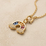 Rainbow - Charm - Foramour Jewels - 18K Gold Plated - Sweat, water proof