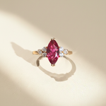 red marquise ring - foramour
