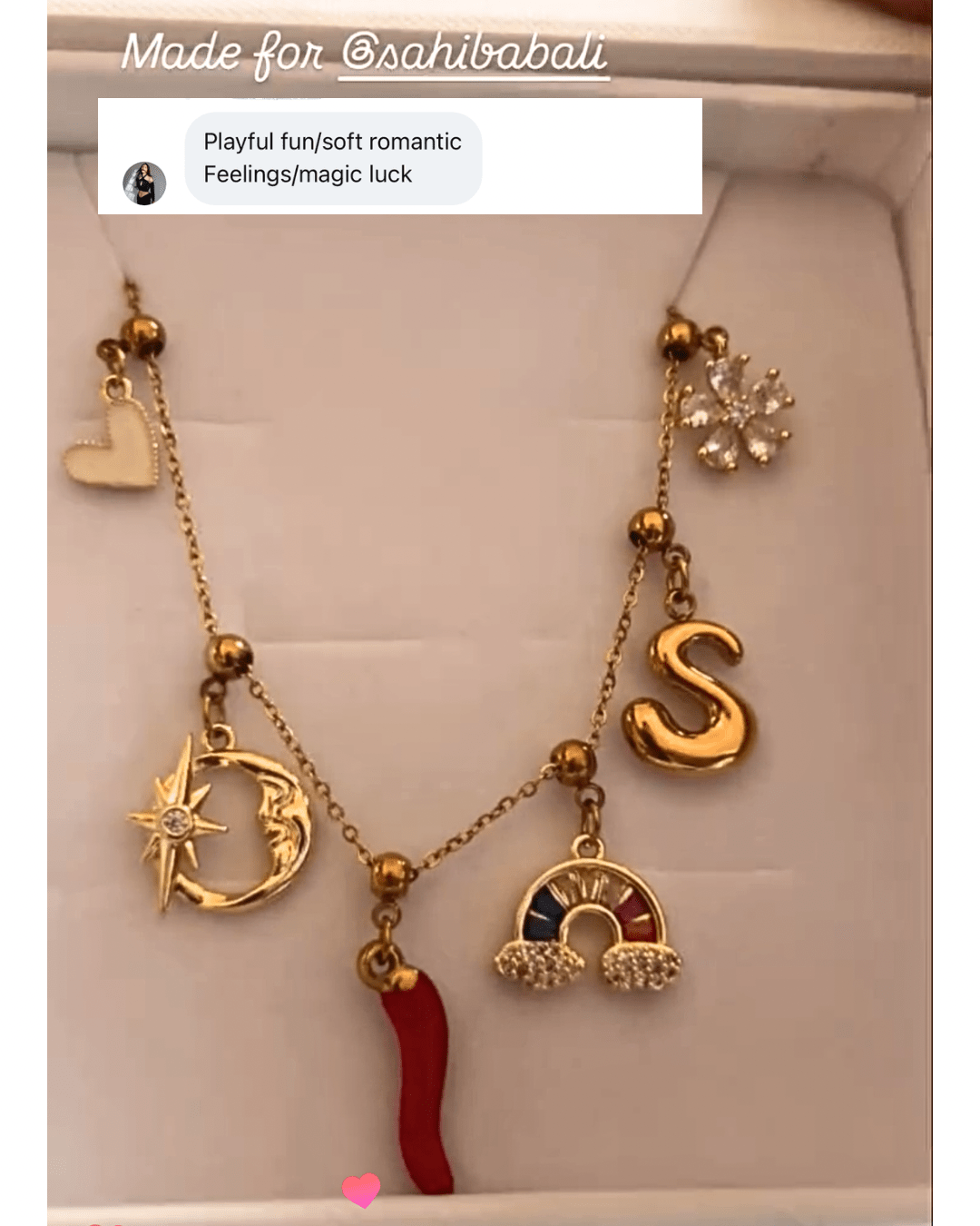 Sahiba Sunshine Charm Necklace - Foramour Jewels - 18K Gold Plated - Sweat, water proof