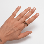 Sculptural Knot Ring - Foramour Jewels - 18K Gold Plated - Sweat, water proof