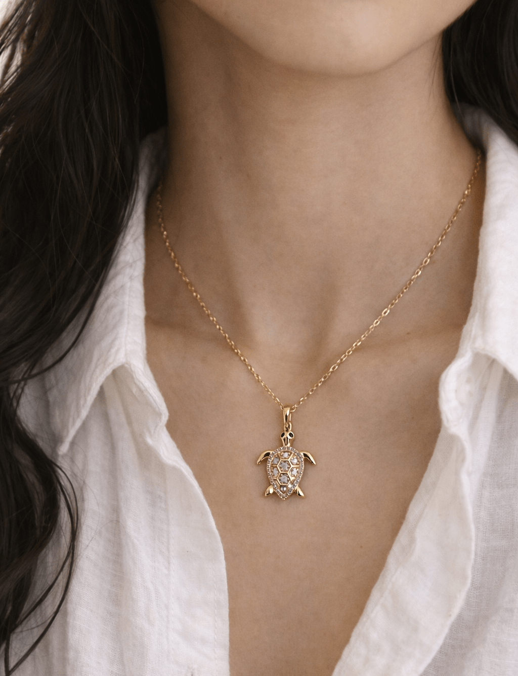 Sea Turtle - Charm - Foramour Jewels - 18K Gold Plated - Sweat, water proof