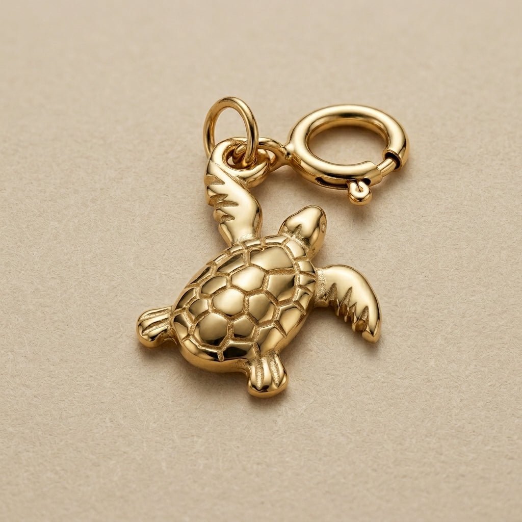 Sea Turtle - Charm - Foramour Jewels - 18K Gold Plated - Sweat, water proof