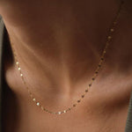 Sequin Chain (Mirror/Disco Chain) - Foramour Jewels - 18K Gold Plated - Sweat, water proof