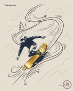 Skateboard - Charm - Foramour Jewels - 18K Gold Plated - Sweat, water proof
