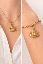 Snail - Charm - Foramour Jewels - 18K Gold Plated - Sweat, water proof