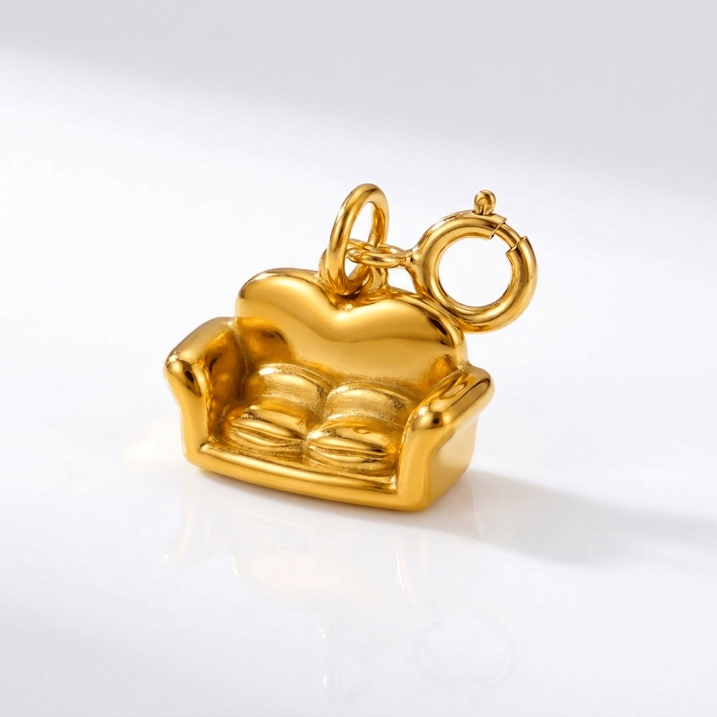 Sofa / Couch Charm - Foramour Jewels - 18K Gold Plated - Sweat, water proof