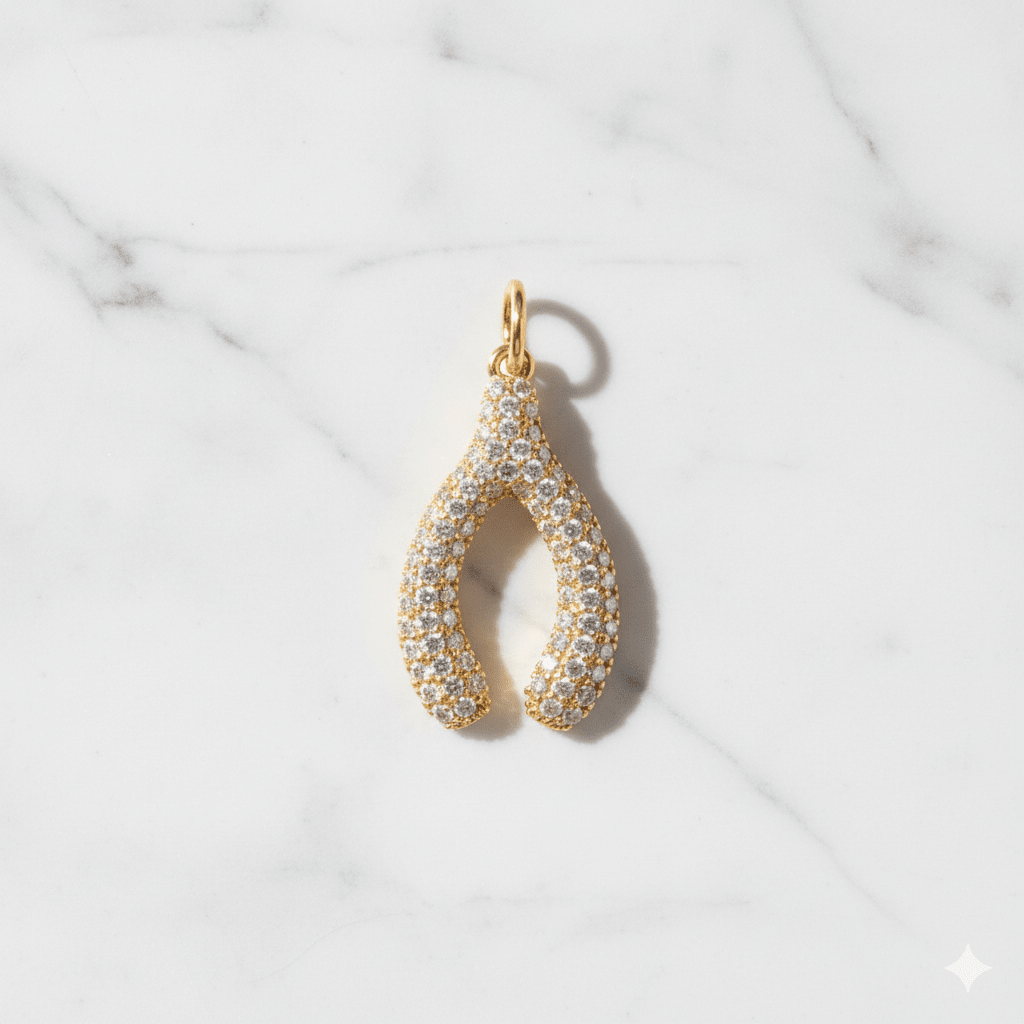 Sparkling tongs - Charm - Foramour Jewels - 18K Gold Plated - Sweat, water proof