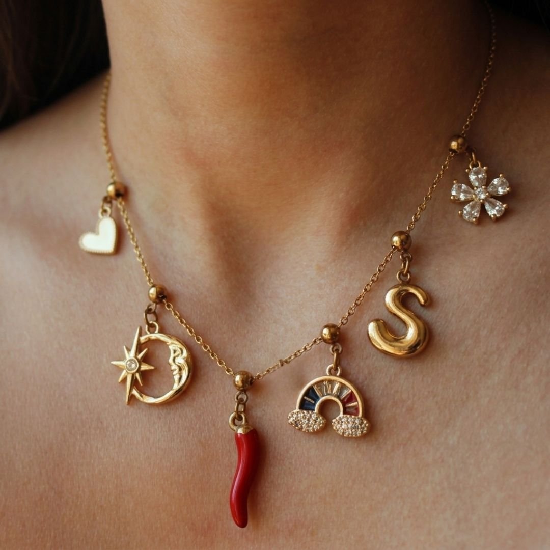 Sunshine Charm Necklace - Foramour Jewels - 18K Gold Plated - Sweat, water proof