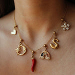 Sunshine Charm Necklace - Foramour Jewels - 18K Gold Plated - Sweat, water proof