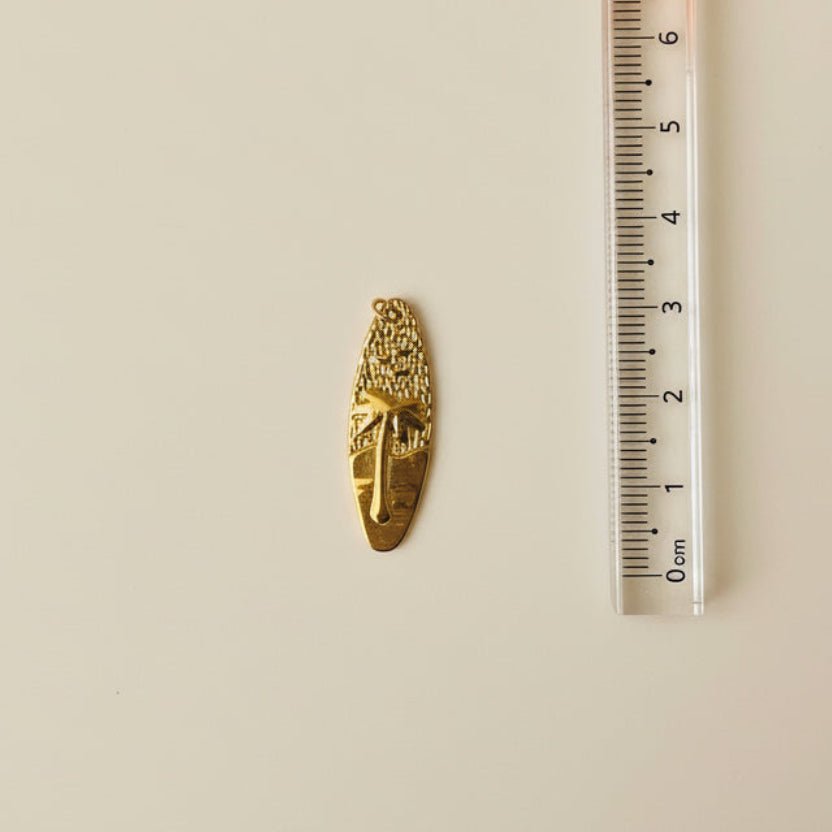 Surfing board - Charm - Foramour Jewels - 18K Gold Plated - Sweat, water proof