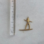 Surfing - Charm - Foramour Jewels - 18K Gold Plated - Sweat, water proof