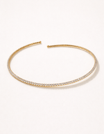 Tennis CZ Choker Necklace - Foramour Jewels - 18K Gold Plated - Sweat, water proof