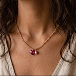 Terracota Heart by Kshama - Necklace - Foramour Jewels - 18K Gold Plated - Sweat, water proof