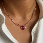 Terracota Heart by Kshama - Necklace - Foramour Jewels - 18K Gold Plated - Sweat, water proof