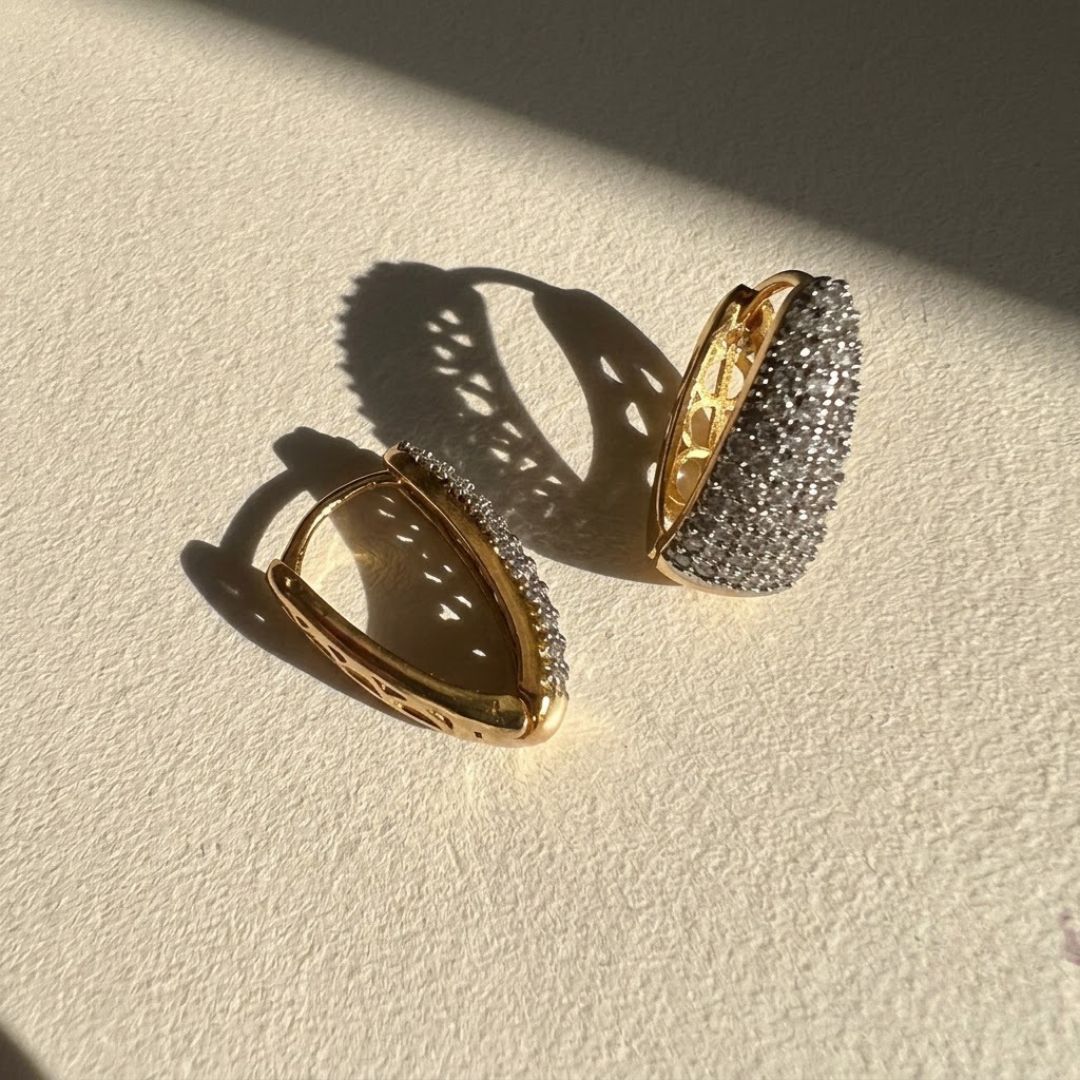 The Dome — Earrings - Foramour Jewels - 18K Gold Plated - Sweat, water proof