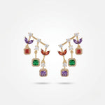 The Garden Stack — Earrings - Foramour Jewels - 18K Gold Plated - Sweat, water proof
