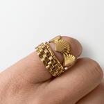 The Riviera Stack Ring - Foramour Jewels - 18K Gold Plated - Sweat, water proof