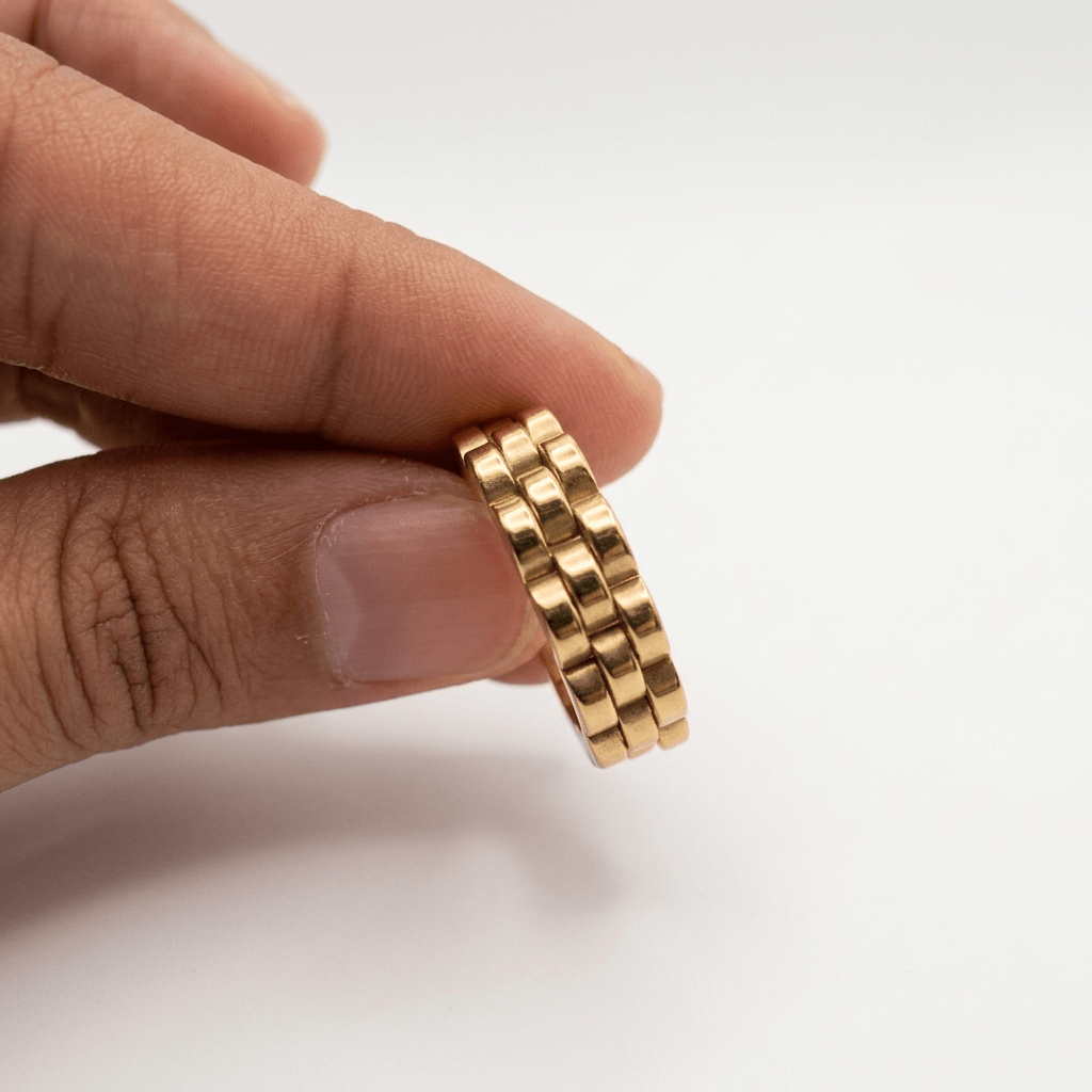 The Uptown Ring Stack - Foramour Jewels - 18K Gold Plated - Sweat, water proof