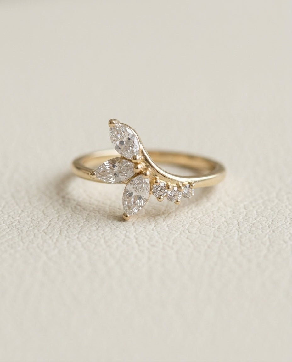 Tiara - Ring - Foramour Jewels - 18K Gold Plated - Sweat, water proof