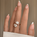 Toi et moi - Ring - Foramour Jewels - 18K Gold Plated - Sweat, water proof