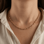 Twisted Singapore Chain - Foramour Jewels - 18K Gold Plated - Sweat, water proof