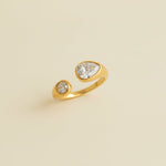 Two of Us - Ring - Foramour Jewels - 18K Gold Plated - Sweat, water proof