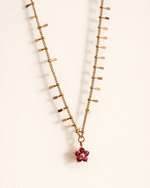 Wave Chain & Flower Necklace Set - Foramour Jewels - 18K Gold Plated - Sweat, water proof