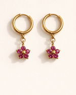 Wave Chain & Flower Necklace Set - Foramour Jewels - 18K Gold Plated - Sweat, water proof