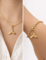 Whale fin - Charm - Foramour Jewels - 18K Gold Plated - Sweat, water proof