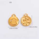 Zodiac | Sunsign- Charm - Foramour Jewels - 18K Gold Plated - Sweat, water proof