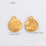 Zodiac | Sunsign- Charm - Foramour Jewels - 18K Gold Plated - Sweat, water proof