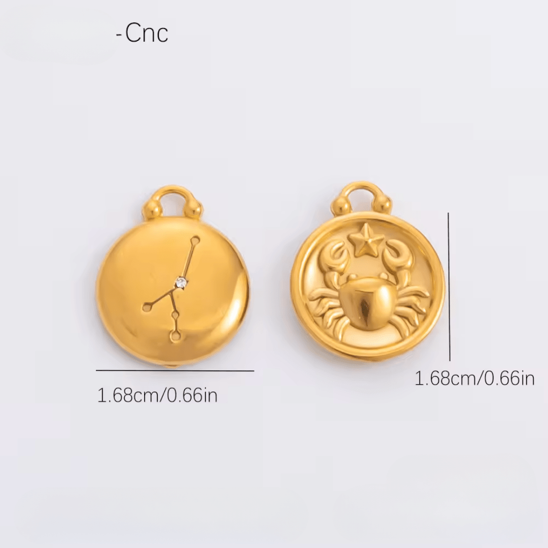Zodiac | Sunsign- Charm - Foramour Jewels - 18K Gold Plated - Sweat, water proof