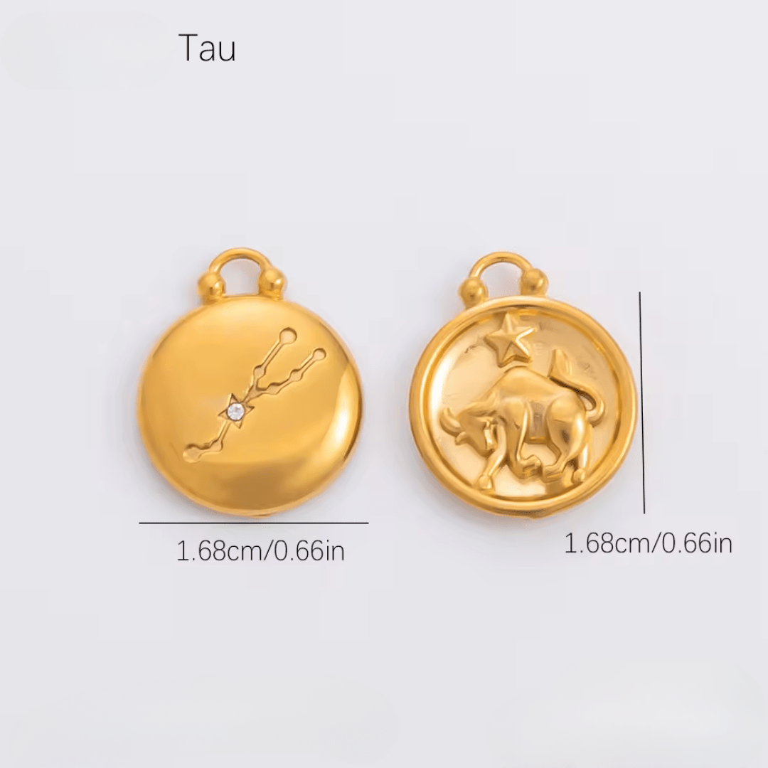 Zodiac | Sunsign- Charm - Foramour Jewels - 18K Gold Plated - Sweat, water proof